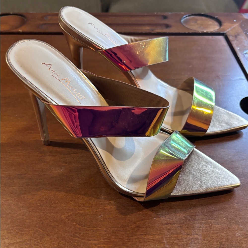 Anne Michelle Multicolor Heel - Picture 3 of 5